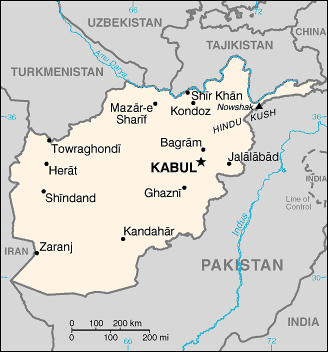 Afghanistan - Map - Carte - Karten - Kabul