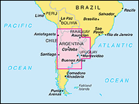 Northern Argentina / Uruguay Map