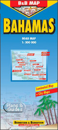 Bahamas - Map, road map, Straßenkarte