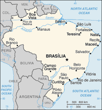 Brsil - Brasil - Brazil - Brasilien - Brasile - Carte - Map - Karten