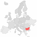 Carte Bulgarie, Map Bulgaria, Bulgarien