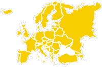 Calcul d'itinraires en Europe de ville  ville. Plan a route in Europe including Britain and Ireland from town to town. Routenplaner Europa von Ort zu Ort. Planificador de rutas de ciudad en ciudad para Europa.