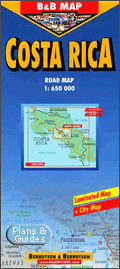 Costa Rica road map - Costa Rica Straenkarten 