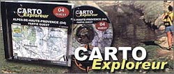 carto exploreur, cartes IGN au 1:25000me sur votre ordinateur PC.