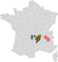 Isre - 38 - Carte de France