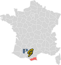 Pyrénées Orientales - 66 - Carte de France