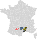 Tarn et Garonne - 82 - Carte de France