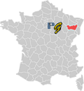 Vosges - 88 - Carte de France