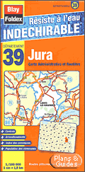 Carte routire Jura 