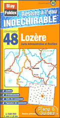 Carte routière Lozère