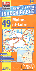 Carte routire Maine et Loire 