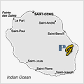 La Réunion (974) - Outre-Mer France - Map Réunion - Karte von Réunion