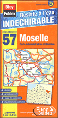 Carte routire Moselle