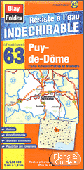 Carte routière du Puy-de-Dôme