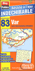 Carte routire du Var