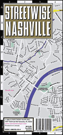 Nashville City map - Town Plan - Stadtplan - Plan de ville