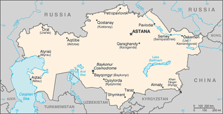 Kazakhstan - Kasachstan - Kazakstan - Kazakistan - Kazajstn - Cazaquisto - Kazachija - CARTE - MAP