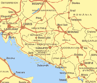 Slovénie - Croatie - Bosnie - Macédoine - Yougoslavie