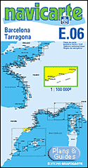 Costa Dorada - Barcelone - Tarragona - Carte marine 