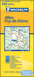 Carte routière - Allier, Puy de Dôme 1/150 000