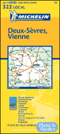 Deux-Svres, Vienne 1/150 000 - carte routire - Landkarte - road map  - - Karten Frankreich - carte di tutta la Francia  - mapa sobre Francia - map of France  - Carte routire 