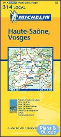 Haute-Sane, Vosges 1/150 000 - carte routire - Landkarte - road map  - - Karten Frankreich - carte di tutta la Francia  - mapa sobre Francia - map of France  - Carte routire 