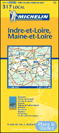 Indre et Loire, Maine et Loire 1/150 000 - carte routire - Landkarte - road map  - - Karten Frankreich - carte di tutta la Francia  - mapa sobre Francia - map of France  - Carte routire 