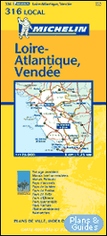 Loire-Atlantique, Vendée 1/175 000 - carte routière - Landkarte - road map - - Karten Frankreich - carte di tutta la Francia - mapa sobre Francia - map of France - Carte routière