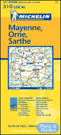 Mayenne, Orne, Sarthe 1/175 000 - carte routire - Landkarte - road map  - - Karten Frankreich - carte di tutta la Francia  - mapa sobre Francia - map of France  - Carte routire 