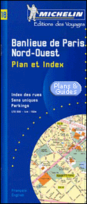 Plan de Paris Nord-Ouest - Paris Northwest Street Map - Paris Nord-West : Stadtplan