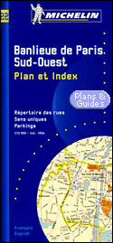 Plan de Paris Sud Ouest - Paris Street Map - Paris Stadtplan