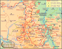 Volcans et lacs d'Auvergne - Carte Randonnées