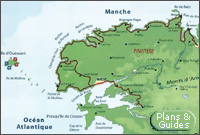 Carte Les Abers : Le chemin des phares