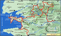 Carte Randonnée - Le tour des Monts d'Arrée et la Presqu'île de Crozon