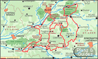 Carte Loire et le Cher - randonnées