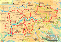 Carte Randonnées Tours du mont Lozère