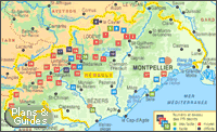 Carte de l'Hérault - randonnées