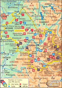 Carte Isère - Promenade et Randonnée