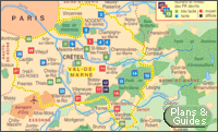 Carte Val de Marne - balades - Randonnée