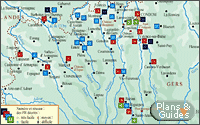 Carte randonnes - Pays d'Armagnac. Gers