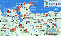 Carte du Pays de Saint-Malo - Promenade et Randonnée