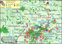 Carte du Pays de Brocéliande - Promenades et Randonnées
