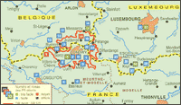 pays des trois frontières - carte randonnée