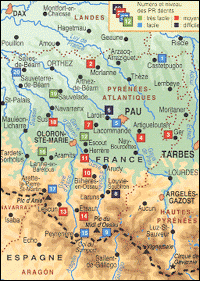 Le Béarn - carte