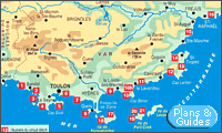 Carte du Var - Randonnes dans le Var