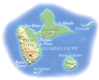 Carte Guadeloupe - balades - Randonnée