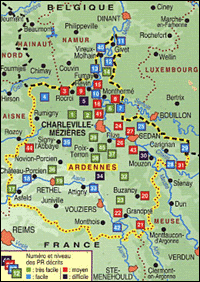 Carte - Les Ardennes