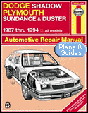 Dodge Shadow & Plymouth Sundance and Duster