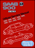 SAAB 900 16 Valve Offical Service Manual: 1985-1993 - Revue Technique auto Saab - Automotive Repair Manual Saab - Revista Tcnica Automvil Saab