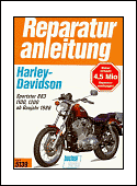 Harley Davidson Sportster 883, 1100, 1200 ab Baujahr 1986. Handbuch fr Pflege, Wartung und Reparatur.